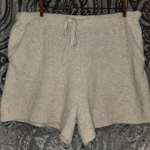Auden Cream Cozy Knit Pajama Shorts